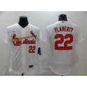 St. Louis Cardinals #22 Jack Flaherty White Flex Base Stitched Jersey