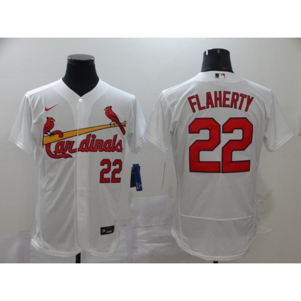 St. Louis Cardinals #22 Jack Flaherty White Flex Base Stitched Jersey