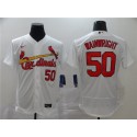 St. Louis Cardinals #50 Adam Wainwright White Flex Base Stitched Jersey