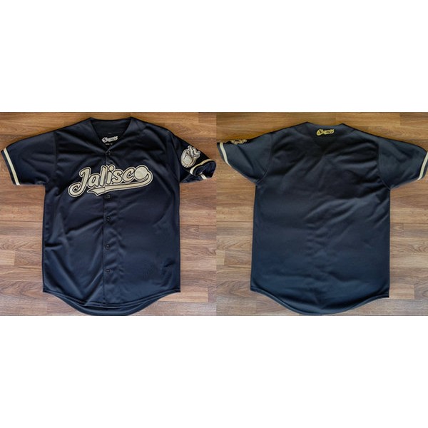 Charros De Jalisco Blank Black Stitched Baseball Jersey