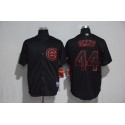 Chicago Cubs #44 Anthony Rizzo Black Strip Stitched Jersey