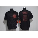 Chicago Cubs #9 Javier Baez Black Strip Stitched Jersey