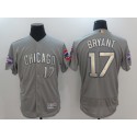 Chicago Cubs #17 Kris Bryant World Series Champions Gold Program Flexbase Stitched Jersey