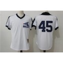Chicago White Sox #45 Michael Jordan Mitchell Ness White Cooperstown Mesh Batting Practice Stitched Jersey