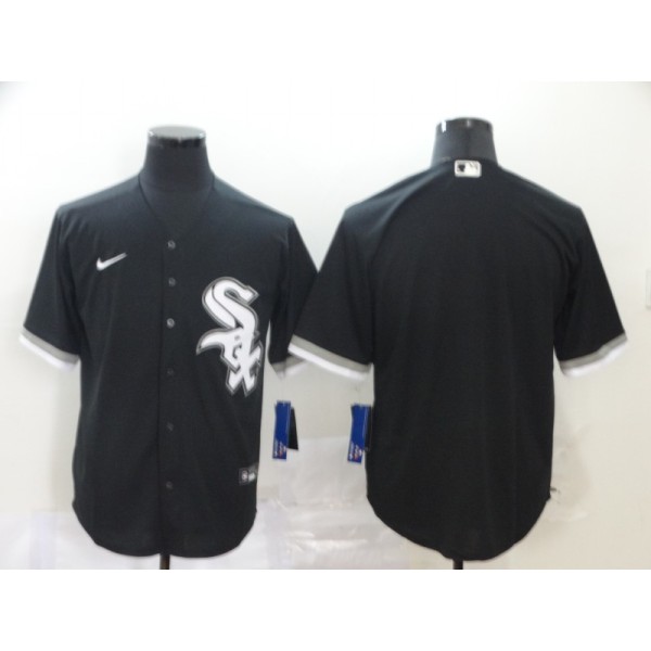 Chicago White Sox Blank Black Cool Base Stitched Jersey
