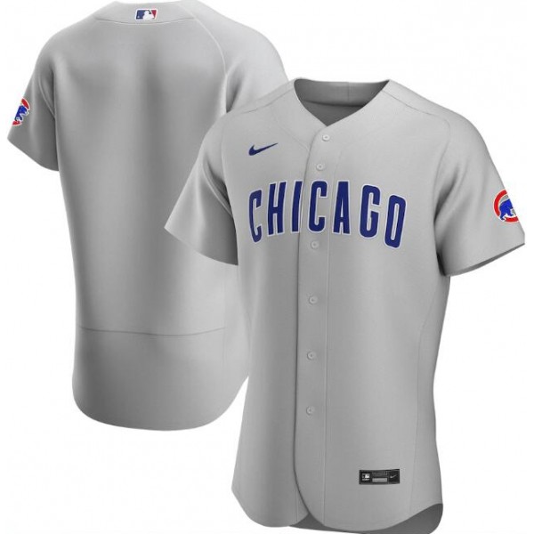 Chicago Cubs Grey Flex Base Stitched Jersey