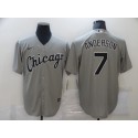 Chicago White Sox #7 Tim Anderson Grey Cool Base Stitched Jersey