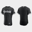 Chicago White Sox Blank Black 2021 City Connect Replica Flex Base Stitched Jersey