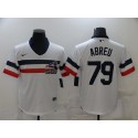Chicago White Sox #79 Jose Abreu White Cool Base Stitched Jersey
