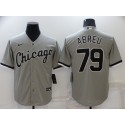 Chicago White Sox #79 Jose Abreu Grey Cool Base Stitched Jersey