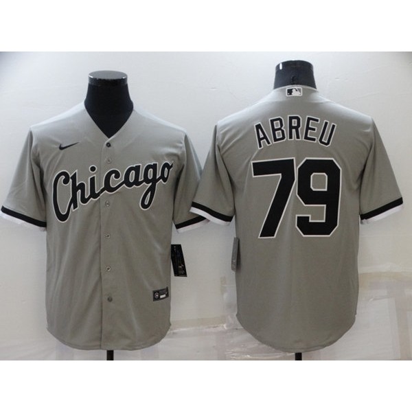 Chicago White Sox #79 Jose Abreu Grey Cool Base Stitched Jersey