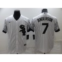 Chicago White Sox #7 Tim Anderson White City Connect Cool Base Stitched Jersey