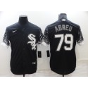 Chicago White Sox #79 Jose Abreu Black City Connect Cool Base Stitched Jersey