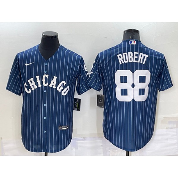 Chicago White Sox #88 Luis Robert Navy Cool Base Stitched Jersey