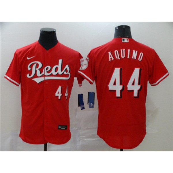 Cincinnati Reds #44 Aristides Aquino Reds Flex Base Stitched Jersey