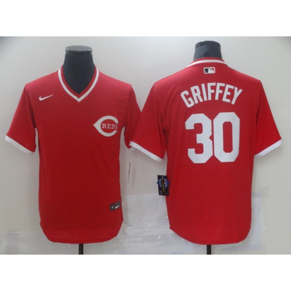 Cincinnati Reds #30 Ken Griffey Red Cool Base Stitched Jersey
