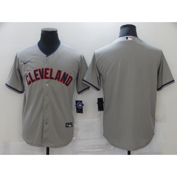 Cleveland Indians Grey Cool Base Stitched Jersey