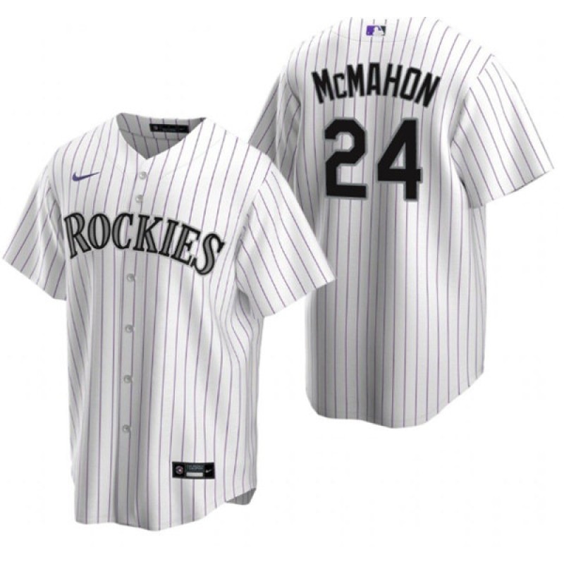 Colorado Rockies #24 Ryan McMahon White Stitched Baseball Jersey