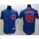 Cubs #49 Jake Arrieta Blue Flexbase Authentic Collection Stitched Jersey