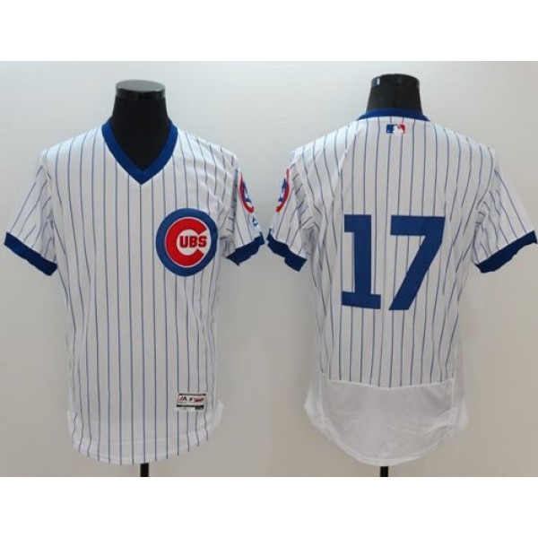 Cubs #17 Kris Bryant White Flexbase Authentic Collection Cooperstown Stitched Jersey
