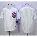 Cubs Blank White Strip New Cool Base Stitched Jersey
