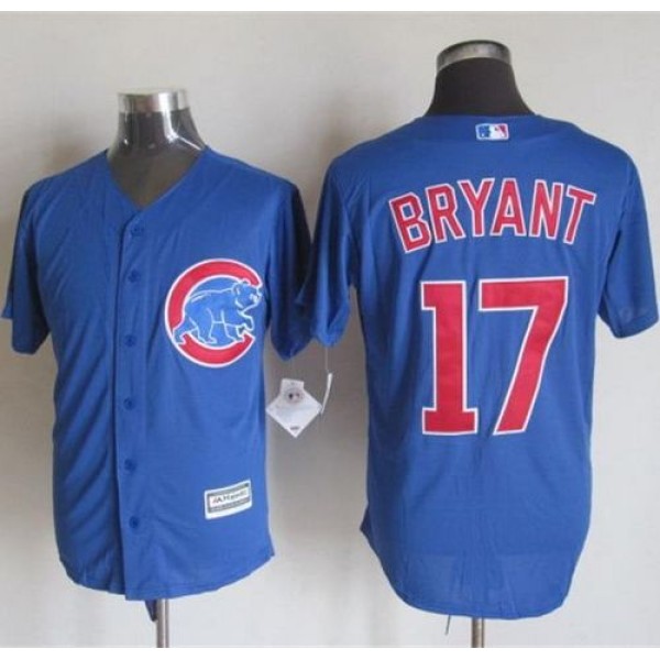 Cubs #17 Kris Bryant Blue New Cool Base Stitched Jersey