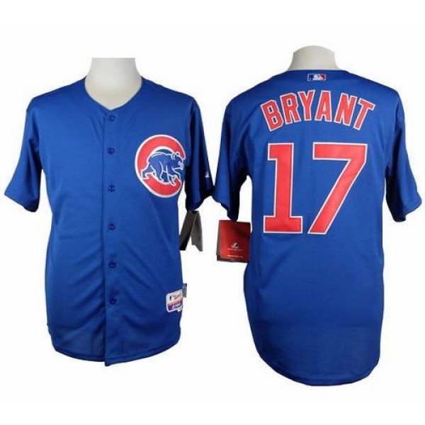 Cubs #17 Kris Bryant Blue Alternate Cool Base Stitched Jersey