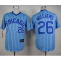 Cubs #26 Billy Williams Blue(White Strip) Cooperstown Throwback Stitched Jersey