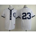 Cubs #23 Ryne Sandberg White 1909 Turn Back The Clock Stitched Jersey
