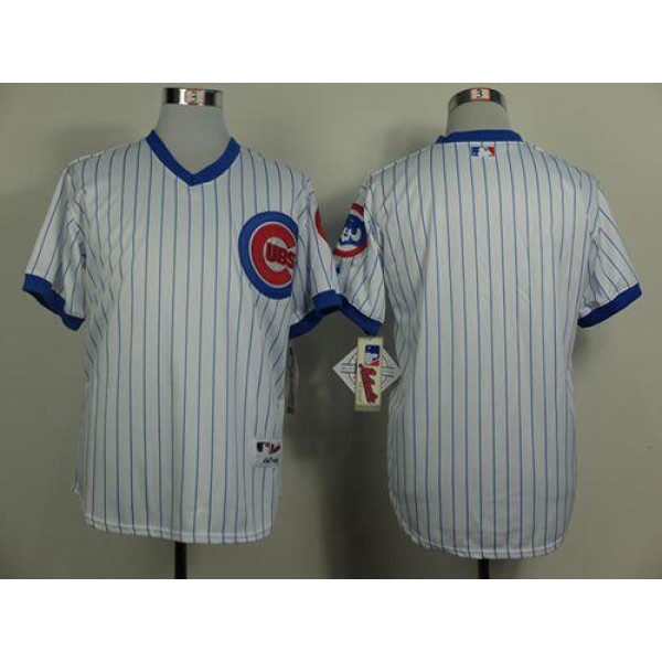 Cubs Blank White 1988 Turn Back The Clock Stitched Jersey