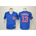 Cubs #13 Starlin Castro Blue Cool Base Stitched Jersey