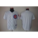 Cubs Blank White Cool Base Stitched Jersey