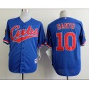 Cubs #10 Ron Santo Blue 1994 Turn Back The Clock Stitched Jersey