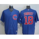 Cubs #18 Ben Zobrist Blue New Cool Base Stitched Jersey