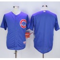 Cubs Blank Blue Cool Base Stitched Jersey