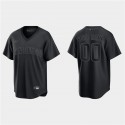 San Diego Padres Customized Custom Black Pitch Black Fashion Replica Stitched Jersey