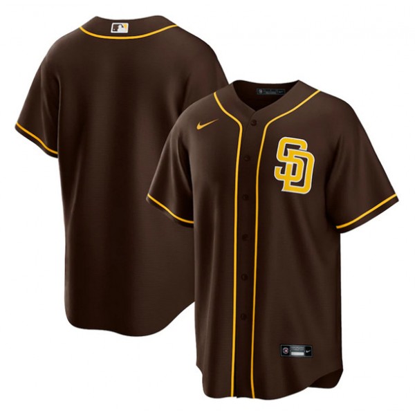 San Diego Padres Customized Brown Stitched MLB Jersey