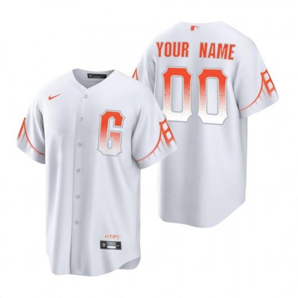 San Francisco Giants Customized White City Connect Cool Base Stitched Jersey
