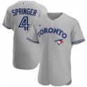 Toronto Blue Jays Customized Gray Stitched Jersey