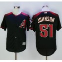 Diamondbacks #51 Randy Johnson Black Brick New Cool Base Stitched Jersey