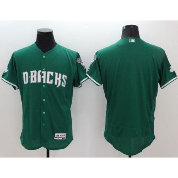 Diamondbacks Blank Green Celtic Flexbase Authentic Collection Stitched Jersey