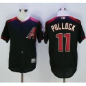 Diamondbacks #11 A. J. Pollock Black Brick New Cool Base Stitched Jersey