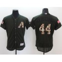 Diamondbacks #44 Paul Goldschmidt Green Flexbase Authentic Collection Salute To Service Stitched Jersey