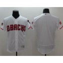 Diamondbacks Blank White Fashion Stars Stripes Flexbase Authentic Stitched Jersey