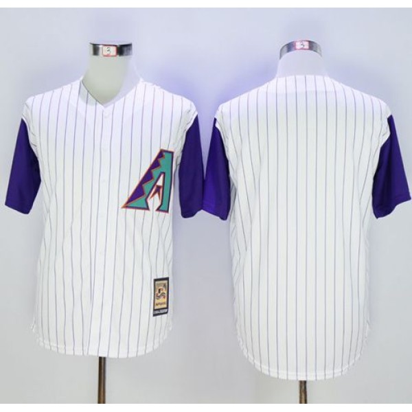 Diamondbacks Blank White Hall Of Fame Cool Base Stitched Jersey