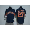 Houston Astros #27 Jose Altuve Majestic Navy Alternate Cool Base Stitched Jersey