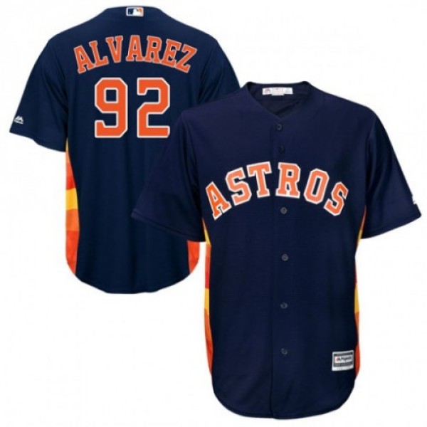 Houston Astros #92 Yordan Alvarez Navy Cool Base Stitched Jersey