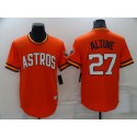 Houston Astros #27 Jose Altuve Orange Cool Base Stitched Jersey