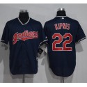 Indians #22 Jason Kipnis Navy Blue New Cool Base Stitched Jersey