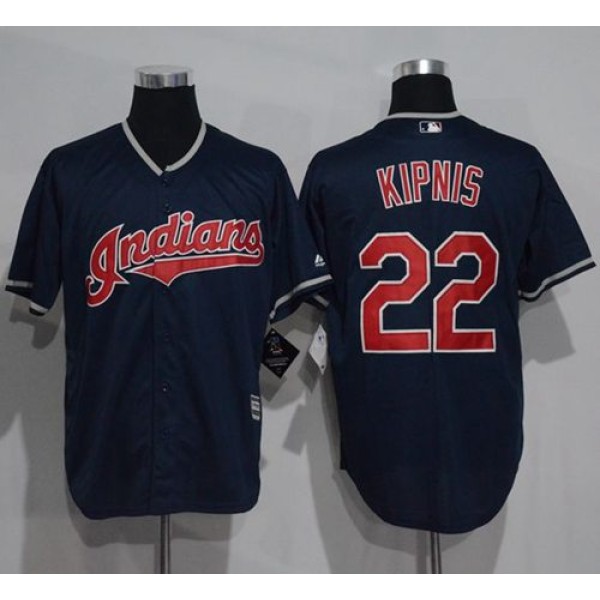 Indians #22 Jason Kipnis Navy Blue New Cool Base Stitched Jersey